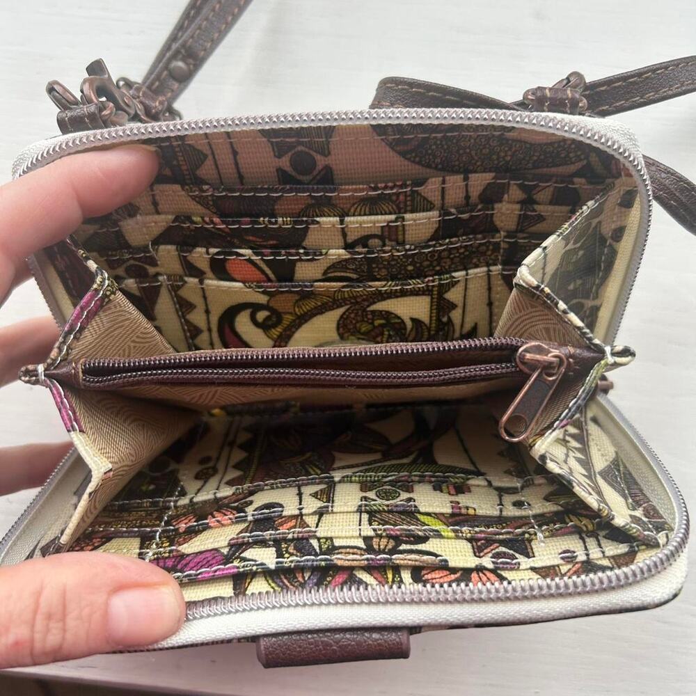 Sakroots mini owl cute multi colored Cross Body Bag - Picture 3 of 6